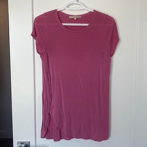 Monk & Lou | XXS pink flowy, long T-shirt